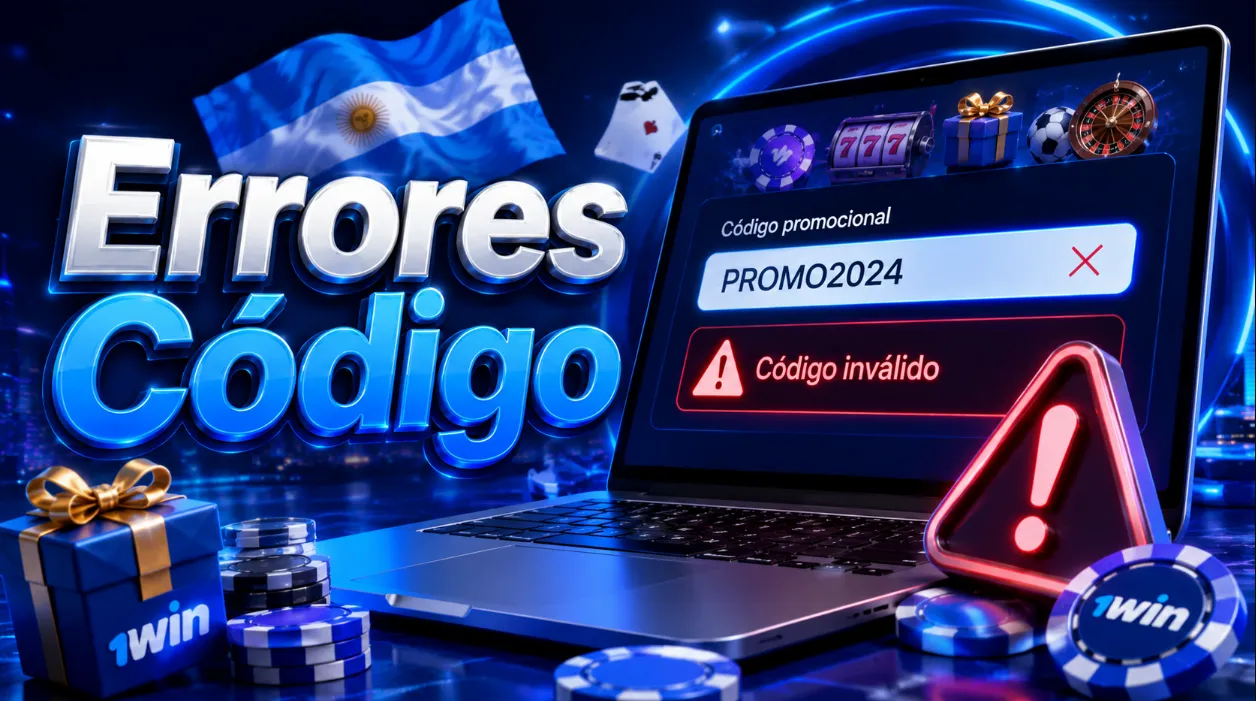 Problemas comunes con códigos de 1win
